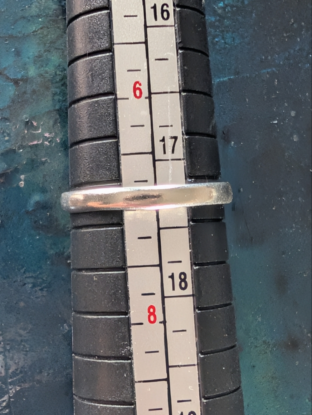 🆕 Sterling Silver Ring with Purple Amethyst Teardrop Gemstone Size 7 - Picture 8 of 8